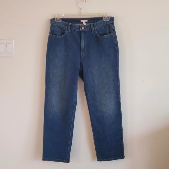 NEW Eileen Fisher 'Agind' Blue Ankle Boot Jeans - Picture 3 of 9